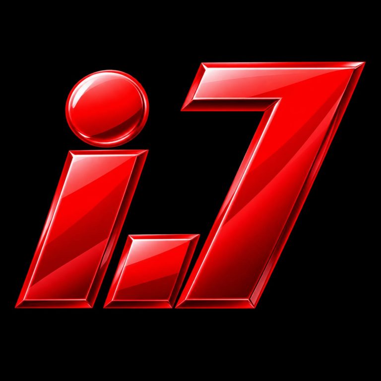 IJ7 Game logo featuring red and gold 3D IJ7 lettering on a black background